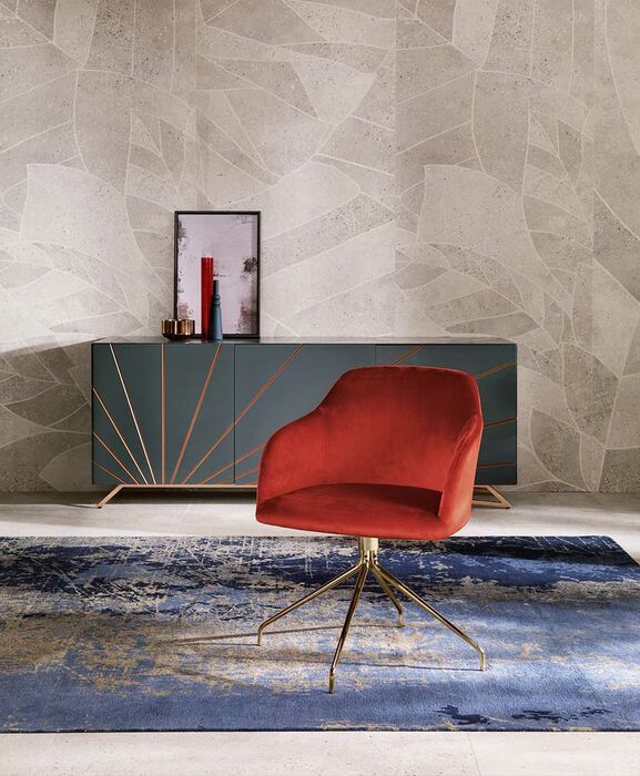 sedia con base girevole
