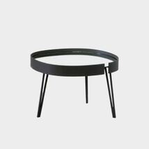 Complementi d'arredo moderni - Tavolino da Salotto Lumiere piano in cristallo, Riflessi