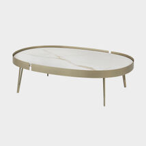 Complementi d'arredo moderni - Tavolino da Salotto Lumiere piano in ceramica, Riflessi
