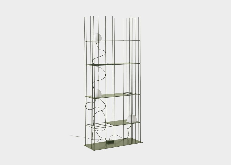 Lampada piantana moderna - Iron, Riflessi