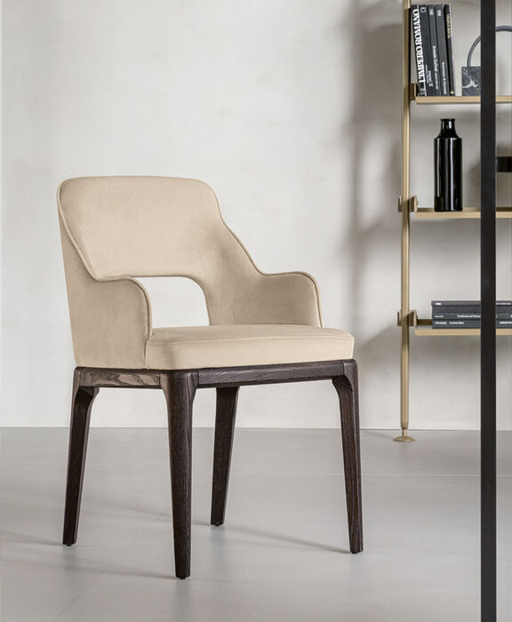 Sedia per sala da pranzo, elegante e dal design moderno - Maia, Riflessi