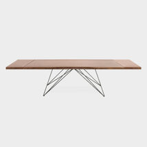 Tavolo di design in legno, allungabile, elegante e moderno - Pegaso, Riflessi
