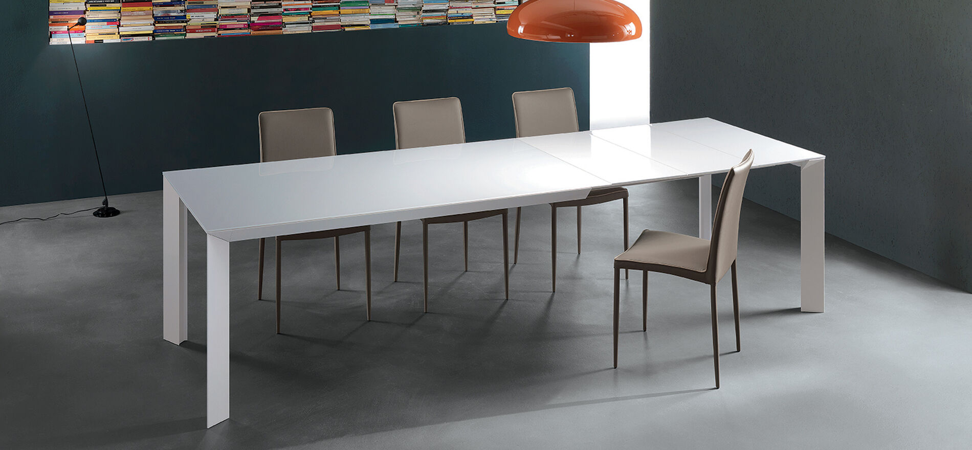tavolo allungabile in cristallo design