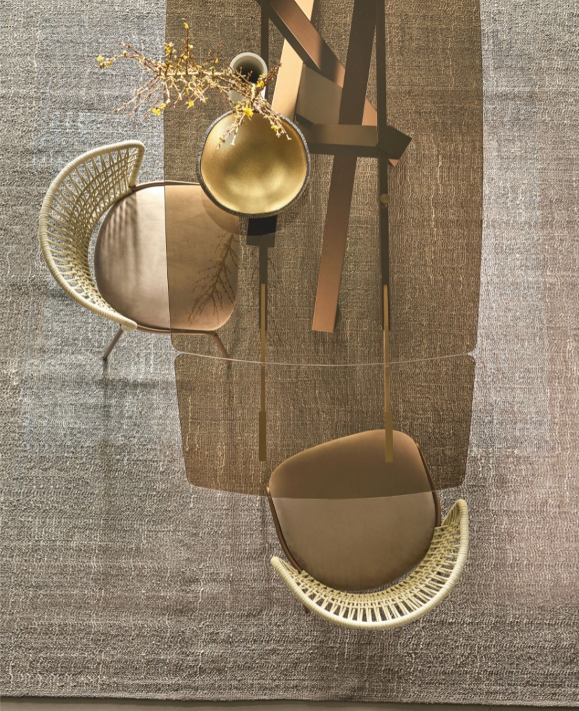 shangai.cristallo bronzato base bronzo